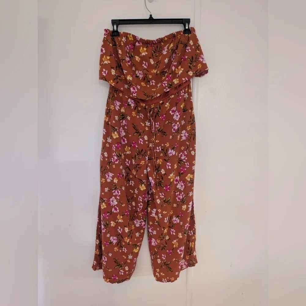 Chic Floral Off-Shoulder Bohemian Summer Jumpsuit
